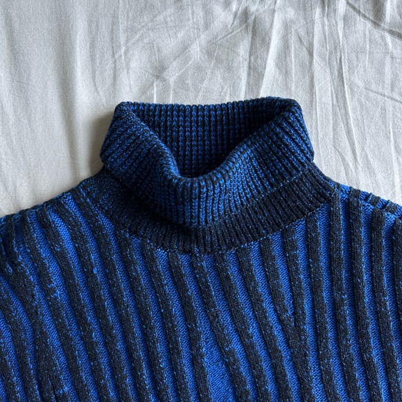 ADER ERROR Blue & Black Frank Turtleneck - Picture 3 of 9